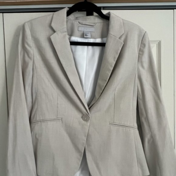 Women's Blazer - Taupe, Size 8 - Picture 1 of 1